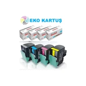 lexmark CX510DHE Muadil Toner 4 Renk Set thumbnail 1