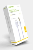Jopus iPhone Uyumlu Lightning to 3.5mm Aux Kablosu Tak Çalıştır Beyaz 1 Metre thumbnail 4