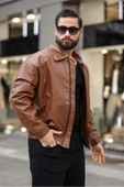 ERKEK SALAŞ OVERSİZE TREND DERİ CEKET thumbnail 8