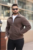 Şık ve Basic Slim Fit Kaşe Ceket thumbnail 6