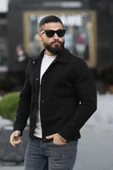 Erkek Slim Fit Deri Ceket thumbnail 5