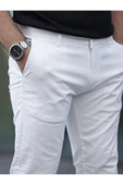 Slim Fit Chino Keten Pantolon thumbnail 8