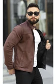 Premium Örme Triko Kol Dik Yaka Süet Ceket thumbnail 10