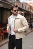 Basic Oversize Deri Ceket - Çift Fermuarlı İkonik Tasarım thumbnail 1