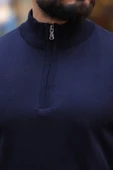 Slim Fit Fermuarlı Kazak thumbnail 3