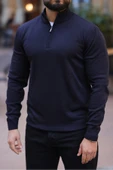 Slim Fit Fermuarlı Kazak thumbnail 4