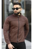 Premium Örme Triko Kol Dik Yaka Süet Ceket thumbnail 12