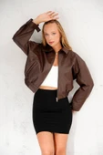 Oversize Basic Deri Ceket - Sokak Modasının Yeni İkonu thumbnail 1