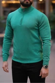 Slim Fit Fermuarlı Kazak thumbnail 11