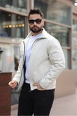 Şık ve Basic Slim Fit Kaşe Ceket thumbnail 2