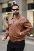 ERKEK SALAŞ OVERSİZE TREND DERİ CEKET thumbnail 7