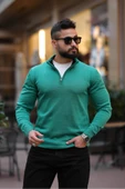 Slim Fit Fermuarlı Kazak thumbnail 9