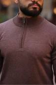 Slim Fit Fermuarlı Kazak thumbnail 8