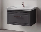 Denko Era 80 cm (Antrasit) Banyo Dolabı Takımı thumbnail 2