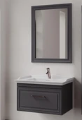 Denko Era 80 cm (Antrasit) Banyo Dolabı Takımı thumbnail 1