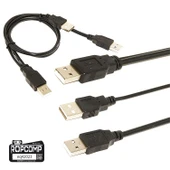 Ropcomp Harici HDD Power Data Kablosu USB Y thumbnail 4