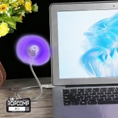 Ropcomp Mini USB LED Fan + Type-C Dönüştürücü thumbnail 5