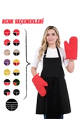Star İki Eldivenli Set Ayar Askılı 4lü Mutfak Önlüğü Seti (2 ELDİVEN) thumbnail 11