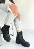 Allex Siyah Cilt Bağcıklı Bot thumbnail 2