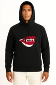 Kapüşonlu Dracula Vampire, Teeth Göğüs Tasarımlı Unisex Sweatshirt thumbnail 9