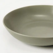 FÄRGKLAR çukur tabak seti, mat yeşil, 23 cm, 4 adet thumbnail 2