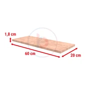 20x60 Cm Ham MDF Raf - Dekoratif Ahşap Raf thumbnail 1