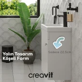 Elmas Lavabo Dolabı 45 cm Beyaz thumbnail 3