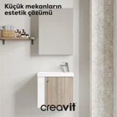 Forest Lavabo Dolabı 50 cm Beyaz-Barok thumbnail 2