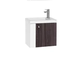 Forest Lavabo Dolabı 50 cm Beyaz-Bakır thumbnail 1