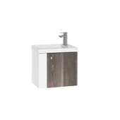 Forest Lavabo Dolabı 50 cm Beyaz-Barok thumbnail 1