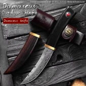 Damascus Tanto Av ve Kamp Bıçağı Nadir thumbnail 3