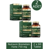 Nutraxin Bromelain Forte 60 Tablet 2 Adet thumbnail 2
