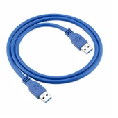 Usb 3.0 erkek E-E şarj ve data kablosu mavi 2m thumbnail 1