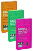 Kalem Ucu 120 li 0.7 mm 2B 3 Paket Noki Çoklu Versatil Kalem Uç Mekanik Uçlu Otomatik Kurşun Kalem Ucu 60 mm Yumuşak thumbnail 1