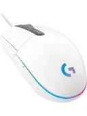 Logitech G203 Lightsync 910-005797 Beyaz Kablolu Oyuncu Mouse thumbnail 1