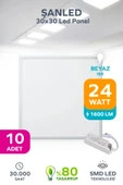 30X30 Led Panel 24W BEYAZ IŞIK 6500 - 10 Adet thumbnail 1