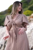 Niva Brown Muslin Dress thumbnail 1