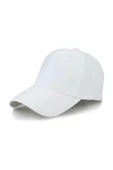 Düz Beyaz Şapka Sportif Cap thumbnail 5
