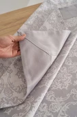Damascus Gri Masa Örtüsü 160x220 cm thumbnail 6