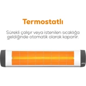 Basic 2300 W Termostatlı Hem Yatay Hem Dikey Isıtıcı thumbnail 3