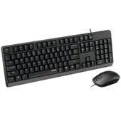 RAPOO X130Pro 13386 Kablolu USB TR Klavye Mouse Set Siyah thumbnail 3