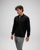 Ellesse Erkek Polo Sweatshirt EM601-BK thumbnail 4