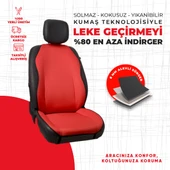 Düz Kırmızı Jakar Dokuma thumbnail 4