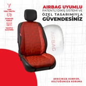 Kırmızı Dört Çizgili Jakar Dokuma thumbnail 2