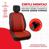 Kırmızı Dört Çizgili Jakar Dokuma thumbnail 3