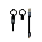 Nettech NT-DC21 3A Plastik 20 Cm Type-C Şarj ve Data Kablosu NT-DC21 thumbnail 1