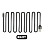 Nettech NT-DC02 İp Örgü 300 Cm Micro Şarj ve Data Kablosu NT-31111 thumbnail 2