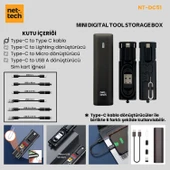 Nettech NT-DC51 Mini Digital Tool Storage Box Şarj ve Data Kablosu NT-111351 thumbnail 4