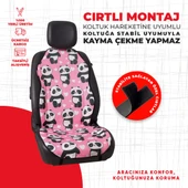 Dijital Baskılı Pembe Panda Desen thumbnail 3
