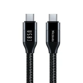 Mcdodo CA-7132 TypeC TypeC USB 3 100W Data Şarj Kablosu 1.2M - Siyah thumbnail 1